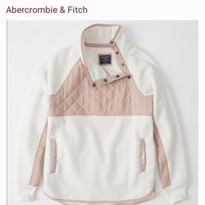 Abercrombie and Fitch Asymmetrical Snap Fleece